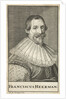 Portrait of the writer Franciscus Heerman by Jonas Suyderhoef