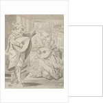 Lute playing lord and lady by Bernhard Schreuder