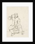 Drinking man by Cornelis Ploos van Amstel