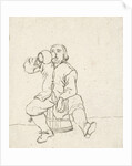 Drinking man by Cornelis Ploos van Amstel