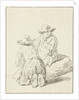 Two boys sitting on the floor by Pieter van Bloemen