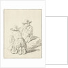 Two boys sitting on the floor by Pieter van Bloemen