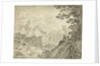 River landscape with travelers by Nicolaes Visscher II