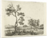 River landscape with trees by Ernst Willem Jan Bagelaar