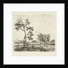 River landscape with trees by Ernst Willem Jan Bagelaar