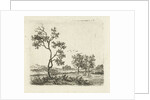 River landscape with trees by Ernst Willem Jan Bagelaar