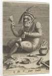 Lepers beggar in the guise of the Devil by Jheronimus Bosch