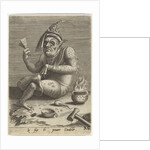 Lepers beggar in the guise of the Devil by Jheronimus Bosch