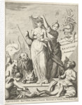 Natura surrounded by animals by Jan Luyken