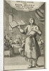 Standing man with opened book by Jan Bouman