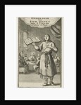 Standing man with opened book by Jan Bouman