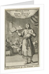 Standing man with opened book by Jan Bouman