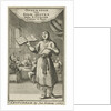 Standing man with opened book by Jan Bouman