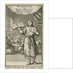 Standing man with opened book by Jan Bouman