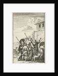 Five pilgrims for a gate by Jan Rieuwertsz.