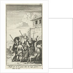 Five pilgrims for a gate by Jan Rieuwertsz.