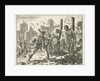 Burnt bodies of David and Levina in Ghent by Jan Luyken