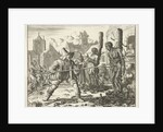 Burnt bodies of David and Levina in Ghent by Jan Luyken
