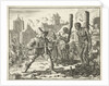 Burnt bodies of David and Levina in Ghent by Jan Luyken