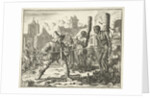 Burnt bodies of David and Levina in Ghent by Jan Luyken