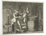 Joris Wippe in Dordrecht The Netherlands drowned in a barrel by Jan Luyken