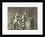 Joris Wippe in Dordrecht The Netherlands drowned in a barrel by Jan Luyken