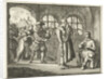 Jacques d'Auchy in prison in Leeuwarden say goodbye to his wife by Jan Luyken