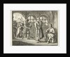 Jacques d'Auchy in prison in Leeuwarden say goodbye to his wife by Jan Luyken