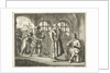 Jacques d'Auchy in prison in Leeuwarden say goodbye to his wife by Jan Luyken
