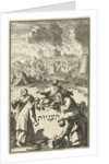 Seven grieving and lamenting Israel surround a stone by Joseph Athias