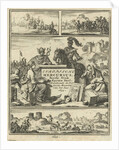 Mercury leaning against a stone by Timotheus ten Hoorn