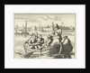 Pieter Pietersz. Bekjen preaches eight people in a rowing boat on the Amstel by Anonymous