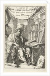 Elderly man at his desk in a study by Caspar Luyken