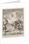 Count William II spills through the ice at Hoogwoud by Jan Luyken