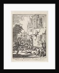 Wolfert van Borselen thrown out the window and killed in Delft The Netherlands by Jan Luyken