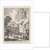 Wolfert van Borselen thrown out the window and killed in Delft The Netherlands by Jan Luyken
