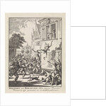 Wolfert van Borselen thrown out the window and killed in Delft The Netherlands by Jan Luyken
