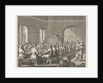 Saint Basil serves a meal to the poor by Jan Luyken