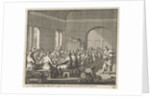 Saint Basil serves a meal to the poor by Jan Luyken