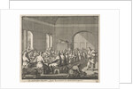 Saint Basil serves a meal to the poor by Jan Luyken