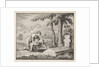 Woman brings her child dead to the grave of Saint Stephen by Jan Luyken