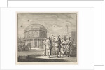 Saint Athanasius predicts the future using crows by Jan Luyken