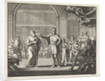 The Emperor takes a canon his richly decorated hat by Jan Luyken