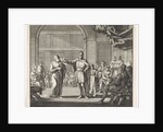 The Emperor takes a canon his richly decorated hat by Jan Luyken