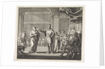 The Emperor takes a canon his richly decorated hat by Jan Luyken