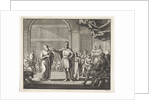 The Emperor takes a canon his richly decorated hat by Jan Luyken