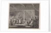 Synagogue where a rabbi reads a law role by Hendrik van Damme