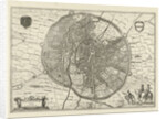 Map of Leuven Belgium by Symon Novelanus