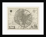Map of Leuven Belgium by Symon Novelanus