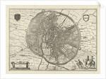 Map of Leuven Belgium by Symon Novelanus